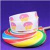 Order  Sweet Treat Ribbon - 15mm White/Muffins
